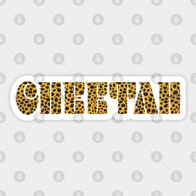 Cheetah Sticker by RCLWOW